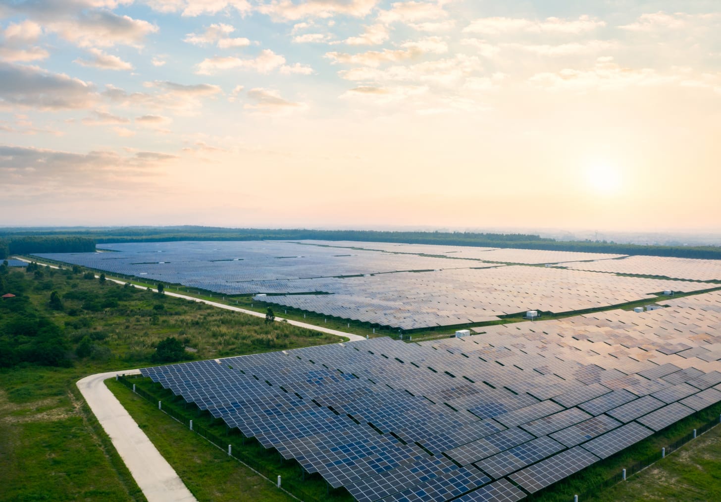 Empowering Nonprofits image of solar panels in a flat field